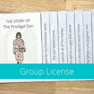 Der verlorene Sohn Kinder Handwerk, Gleichnisse von Jesus, Sonntagsschule Handwerk für Kinder, verlorener Sohn Aktivitätsblatt, Kinderbibelunterricht für Kinder,