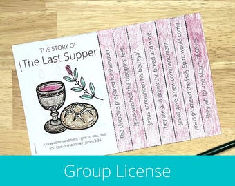 The Last Supper for Kids, The Last Supper Craft for Kids, Holy Week Printable, Easter Story, Holy Week for Kids, The Last Supper Kids Craft