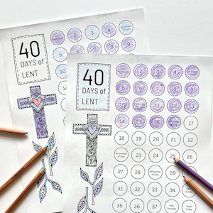 Lent Kids, Lent Calendar, Lent for Kids, Ash Wednesday, Palm Sunday Craft, Good Friday, Sunday School Craft, Lent Banners, Season of Lent