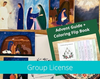 Advent Guide, Advent for Children, Advent Homeschool, Advent Family Devotional, Advent Artwork, Advent Story Cards, Advent Reading Plan