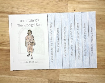 Prodigal Son Activity Sheet, The Prodigal Son Kids Craft, Sunday School Craft For Kids, Kids Bible Lessons For Kids, Parables of Jesus