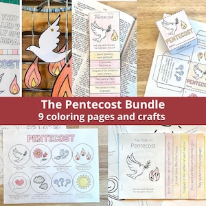 Holy Spirit Craft, Pentecost Craft Download, Pentecost Kids, Day of Pentecost Activities, Sunday School Lesson, Pentecost Activity, For Kids