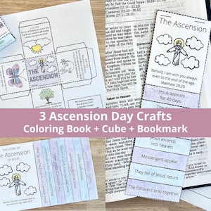 Jesus Ascension Craft, Jesus Ascending Activity, Ascension of Christ, Sunday School Lesson, Christ Ascending, Jesus Ascended Into Heaven