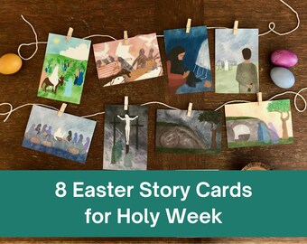 Holy Week Art, Easter Week, Holy Week Advent, Holy Week Print, Holy Week Bundle, Holy Week for Kids Walk Through, Holy Week Printable