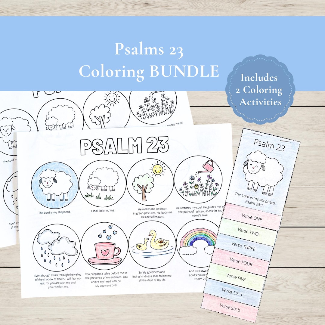 Psalm 23 Craft Ideas, Psalm 23 Coloring Pages, the Lord is My Shepherd ...