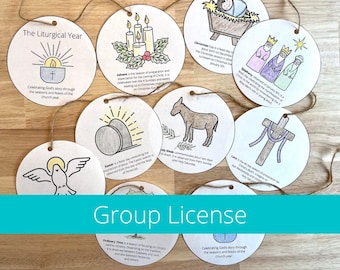 Liturgical Calendar 2026, Kids Liturgical Calendar For Kids, Liturgical Year Activities, Children Church Calendar, Catholic Liturgical