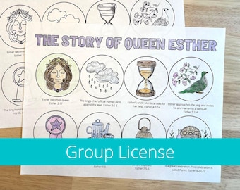 Sunday School Lesson, Queen Esther Crafts, Esther Bible Story Activities, Esther 4:14 Coloring Page, Purim, Queen Esther Printable Craft