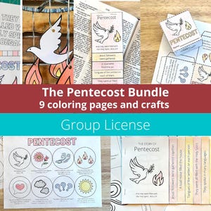 Pentecost Activity, Pentecost Kids, Sunday School Lesson, For Kids, Pentecost Craft Download, Holy Spirit Craft, Day of Pentecost Activities