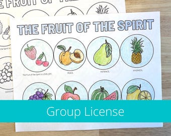 Sunday School Craft, Fruit of the Spirit Craft, Fruit of the Spirit Printable, Fruits of the Spirit Kids, Fruit of the Spirit Coloring Pages