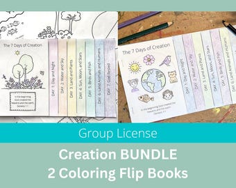 Am Anfang Kinder Sonntagsschule, 7 Tage der Schöpfung druckbar, Bibelstunden, Gottes Schöpfung Handwerk für Kinder, Schöpfungsgeschichte Malbuch