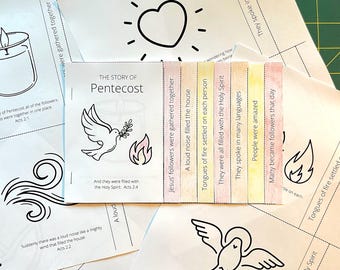 Holy Spirit Craft, Pentecost Activity, Pentecost Craft Download, Day of Pentecost Activities, Pentecost Kids, Sunday School Lesson, For Kids