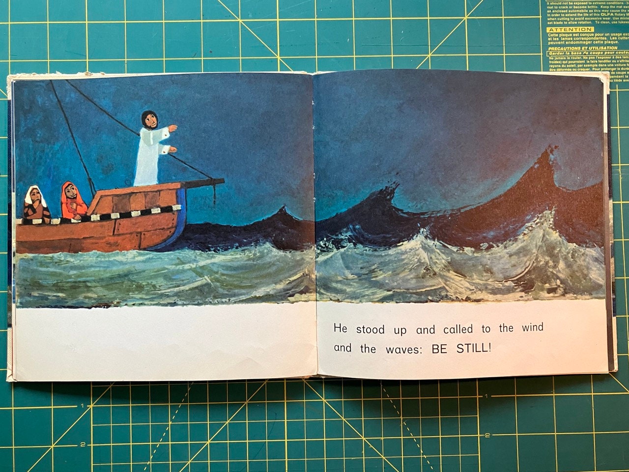 Jesus Stills the Storm by Kees De Kort Vintage Hardcover Netherlands