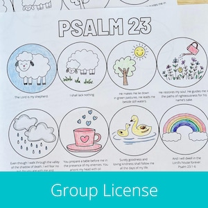 Sunday School Lessons for Kids, Psalm 23 Craft, Bible Coloring Book, Psalm 23 Printable, The Lord Is My Shepherd, Sunday School Crafts