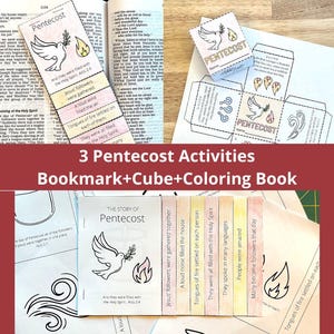 Day of Pentecost Activities, Pentecost Craft Download, For Kids, Sunday School Lesson, Pentecost Kids, Pentecost Activity, Holy Spirit Craft