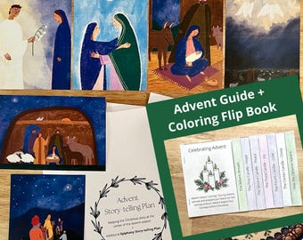 Advent Homeschool, Advent Reading Plan, Advent Artwork, Advent Story Cards, Advent Guide, Advent for Children, Advent Family Devotional