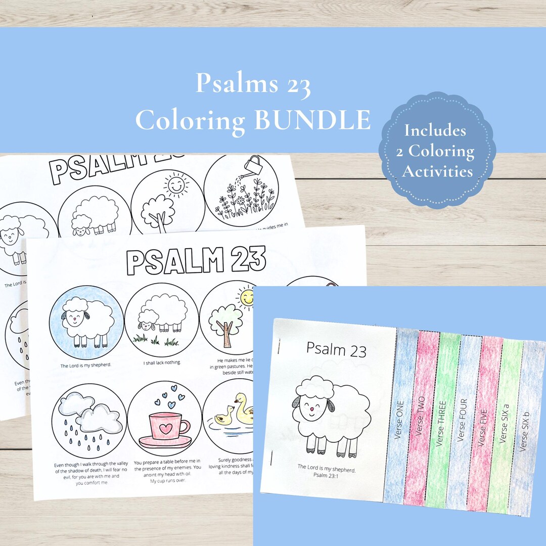 Psalm 23 Coloring Pages, Psalm 23 Crafts, the Lord is My Shepherd Craft ...