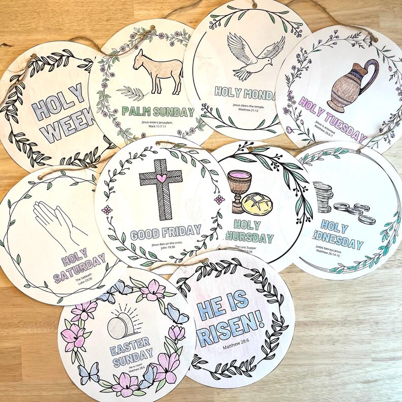 Holy Week for Kids, Palm Sunday Activity, Last Supper, Psalm Sunday for ...