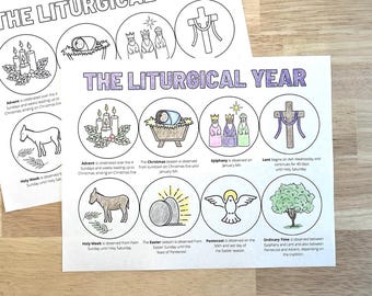 Holy Week, Catholic Liturgical, Pentecost Craft, Liturgical Year Activities, For Kids, Lent, Printable Advent, Liturgical Calendar 2026