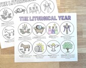 Liturgical Calendar for Kids, Kids VBS Crafts, Vacation Bible School Crafts, Kids Liturgical Year, VBS Kids Craft File, VBS 2026 Craft