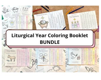 Libro da colorare della Bibbia, Quaresima, Epifania, Avvento cattolico, Pentecoste, Settimana Santa, Calendario liturgico, Avvento stampabile, Liturgico cattolico