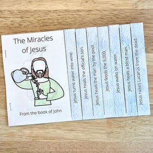 Jesus Miracles Crafts, Miracles of Jesus for Kids, VBS Kids Craft, Vacation Bible School Crafts, Vbs Printable, VBS Crafts, VBS 2025 Craft