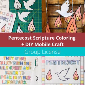 For Kids, Sunday School Lesson, Pentecost Craft Download, Holy Spirit Craft, Pentecost Kids, Day of Pentecost Activities, Pentecost Activity
