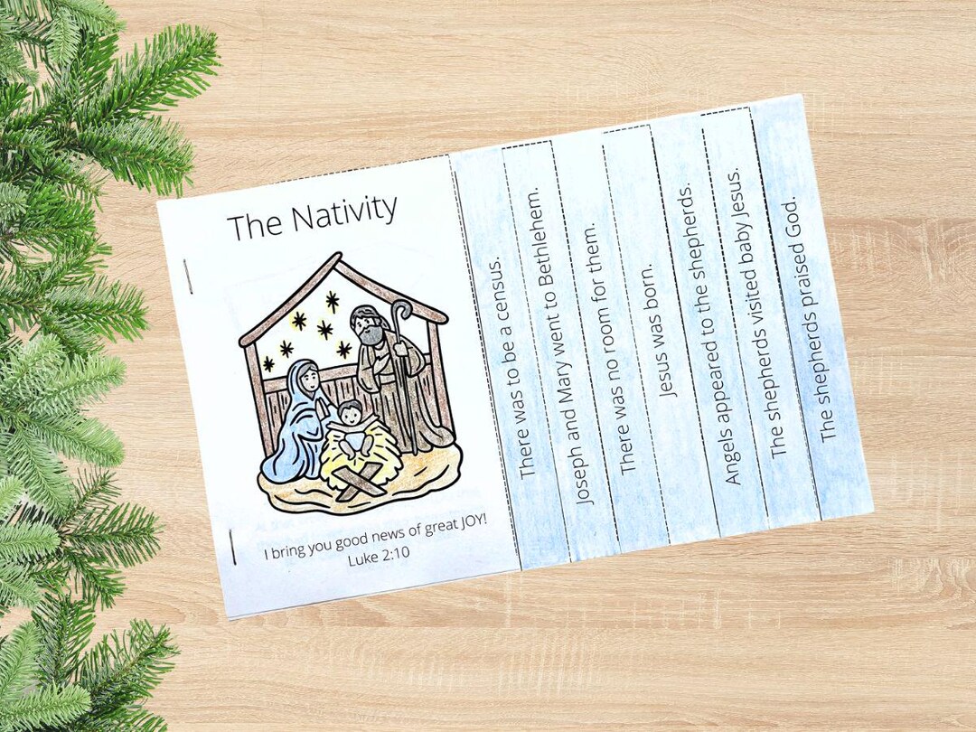 Nativity Craft for Kids, Birth of Jesus Crafts, Advent Coloring Pages ...