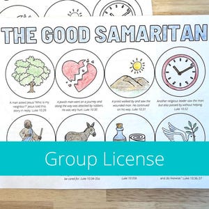 Bible Activity Sheets for Kids, Parables of Jesus, Bible Story Coloring Pages, Good Samaritan Craft for Kids, The Good Samaritan Activity