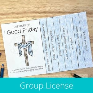 Good Friday Craft, Lent, Sunday School Lesson, Holy Week Printable, Holy Week for Kids Walk Through, Easter Story, Easter Jesus Printable
