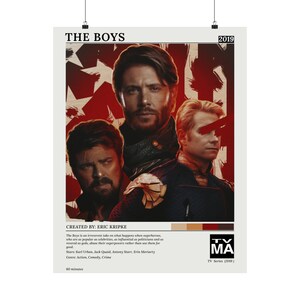 The Boys Poster | Tv Show Poster | Homelander Wall Art | the boys Print | Movie Wall Decor | TV Poster