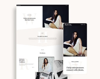 Coaching Website, Wordpress Coaching Theme, Kadence Coaching Theme, Life Coach Website, Feminine Wordpress Theme, Wordpress Blog Theme