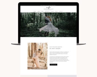 Photography WordPress Theme – Kadence Photographer Website Template, Elopement & Portfolio Design, Feminine Blog Theme, Nadia Kadence Theme
