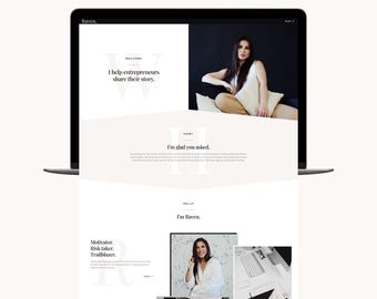 WordPress Coaching Theme – Kadence Life Coach Website Template, Feminine Business Site Design & Blog Theme, Raven Kadence Theme