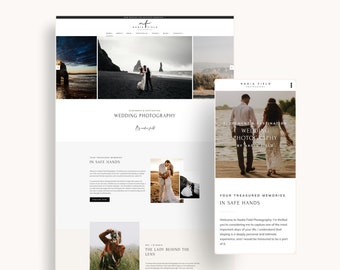 NEW Photographer Website, Wordpress Photographer Theme, Kadence Photography Theme, Elopement Photographer Template, Feminine Wordpress Theme