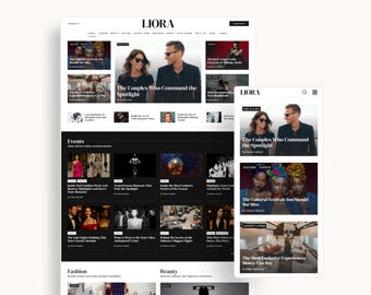 Liora WordPress Kadence Theme – Editorial Magazine & News Website Template for Blogs, Online Magazines and Digital Newspapers