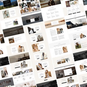 K&ouml;nnte beinhalten: Eine Sammlung von Website-Screenshots, die ein Fotografie-Portfolio pr&auml;sentieren. Die Website zeichnet sich durch ein minimalistisches Design aus, das sich auf die Pr&auml;sentation von Bildern von Paaren in verschiedenen Umgebungen konzentriert, darunter Berge, Str&auml;nde und W&auml;lder. Die Website enth&auml;lt auch Text &uuml;ber die Dienstleistungen des Fotografen und Kontaktinformationen.