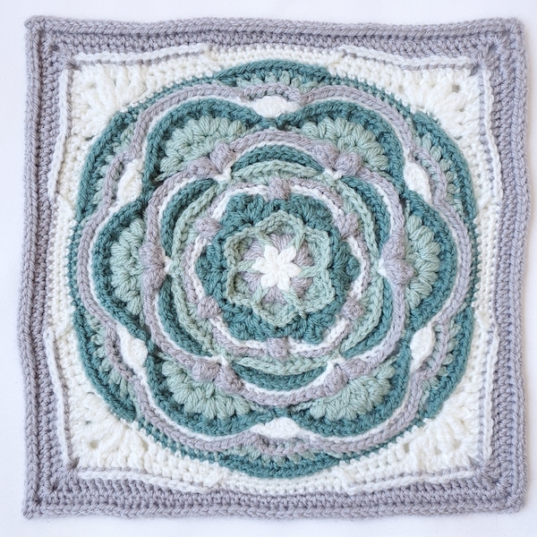 Kelsi Square Crochet Pattern - Flower Granny Square - with BONUS Madison Join & Border Crochet Pattern