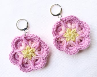 Elsie Earrings Crochet Pattern - Flower Earrings Crochet Pattern