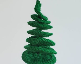 Spiral Christmas Tree Ornament - Crochet Pattern