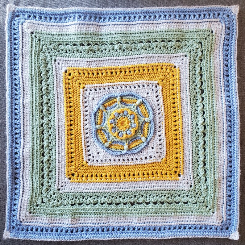 HDC Wandering Square Crochet Pattern A HDC Sampler - Etsy