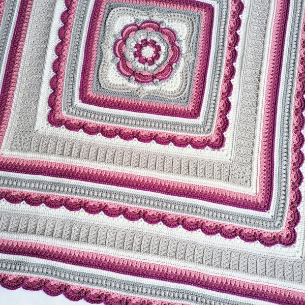 Margaret Blanket Crochet Pattern - Repeat Blanket Pattern