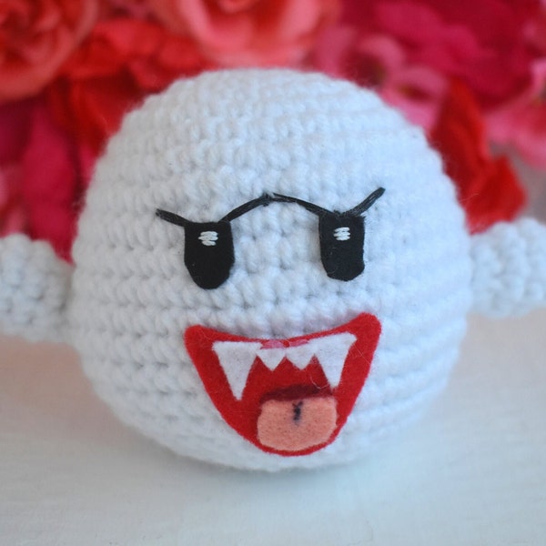 Boo from Mario / Crochet Ghost Plushie