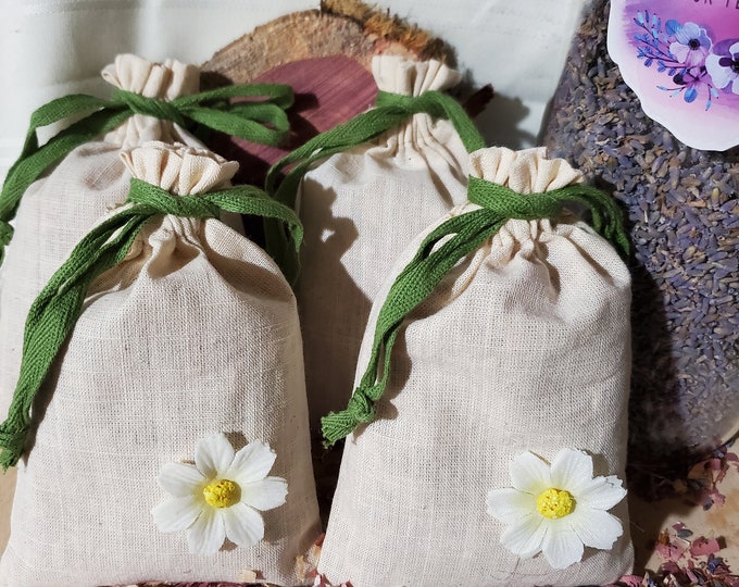 4 Natural Mothrepellent Sachets With Cedar / Lavender Etsy
