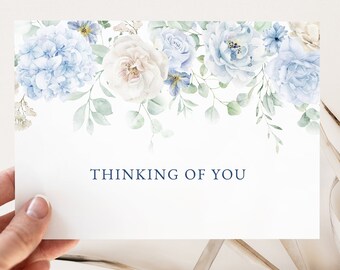 Printable Sympathy Card & Envelope: Digital Download for Condolence, Bereavement, Loss, and Support Thinking of You
