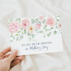 Aquarell Blumen Muttertagskarte - Printable 5 x 7 Digitale Grußkarte für Liebe Freunde - Instant Download