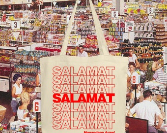 Salamat Tote Bag | Thank You | Filipino Tote Bag | Pinoy Tote Bag | Canvas Tote | Thank You Bag