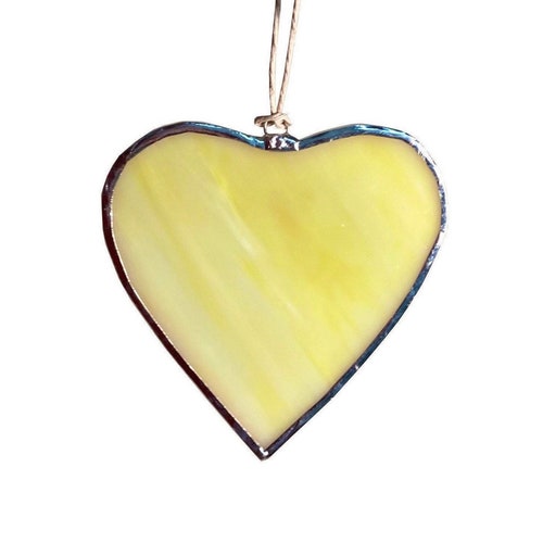 Hanging Hearts Stained Glass Etsy