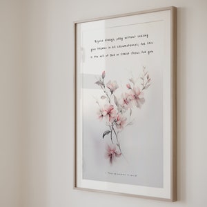 1 Thessalonians 5:16-18 Floral Bible Verse Art (Digital Print)
