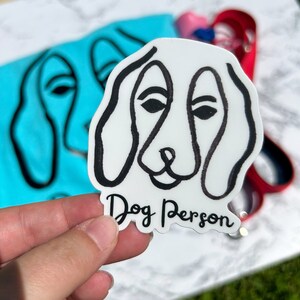 Dog Person Sticker | Water Bottle Sticker | Cute Sticker | Laptop Decal | Animal Lover | Puppy