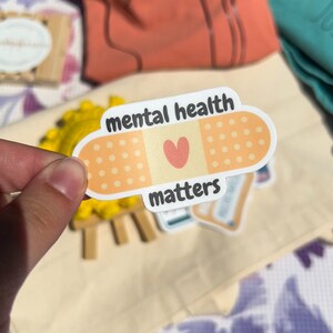 Mental Health Awareness Stickers | Bandage | Matters | Love Yourself ...